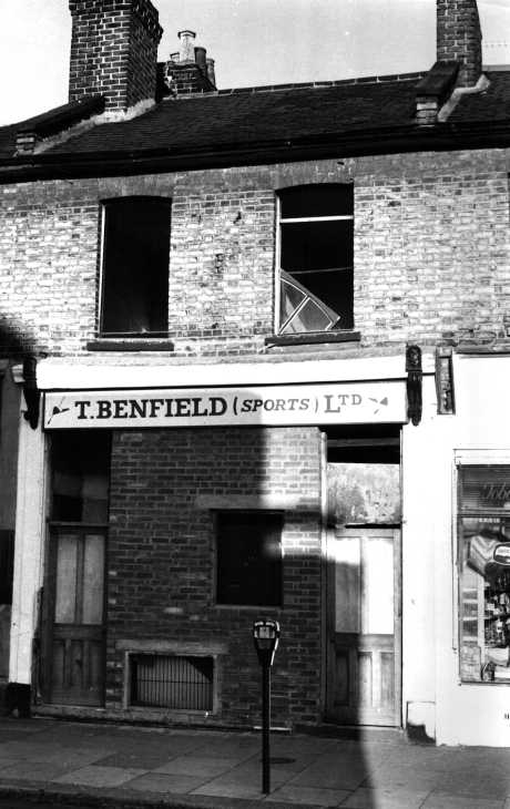 Derelict shop Black & white photograph