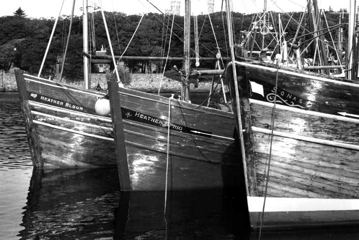 Boats in harbour at Stornoway, Isle of Lewis