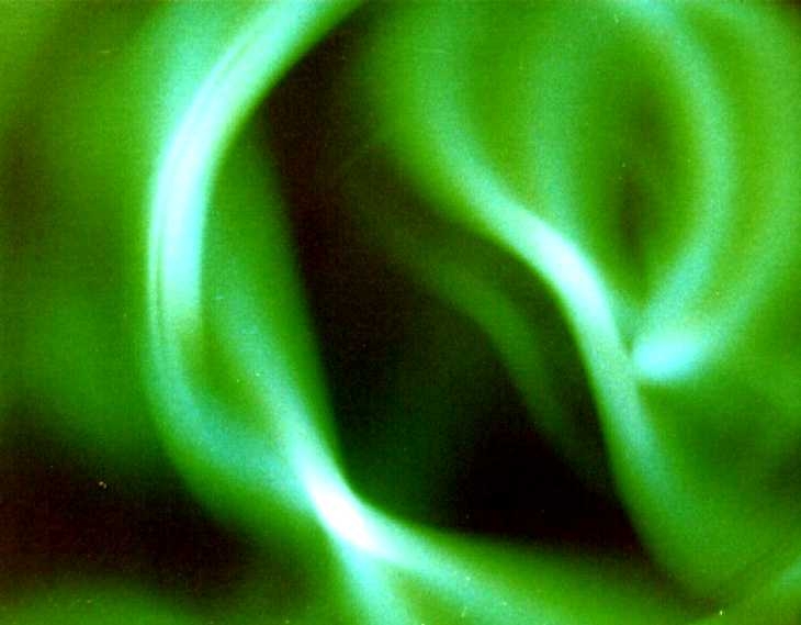 Experimental photography. Green Swirl