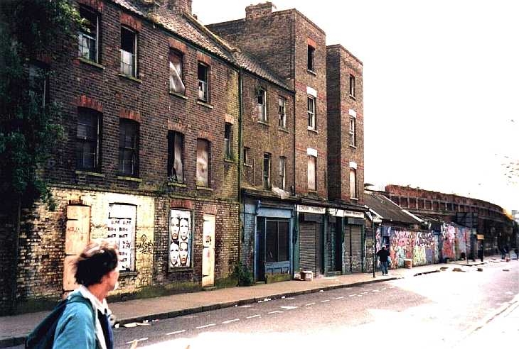 Derelict buildings near Brick Lane, London East End