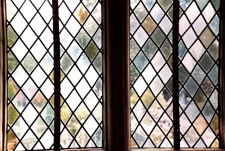 Leaded window at Haddon Hall, Derbyshire