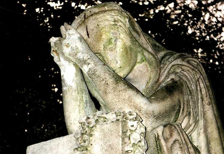 Stone angel 2, Abney Park Cemetery, London