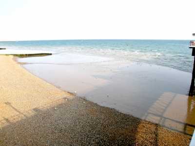 Brighton, Sussex, beach at low tide