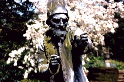 Statue of Shylock, Benington Gardens, Hertfordshire