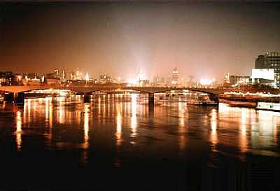 River Thames, London at night