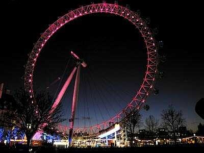 London Eye, London at night