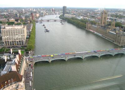 The River Thames from The London Eye