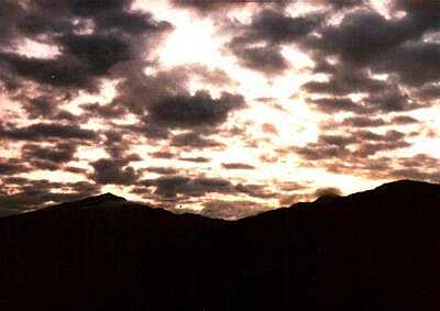 Sunrise over Snowdon, Snowdonia, North Wales