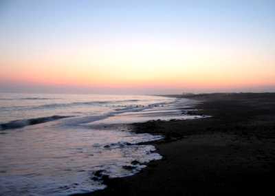 Beach after sunset, Shoreham-by-Sea