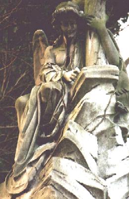 Stone angels, Abney Park Cemetery, Stoke Newington, London