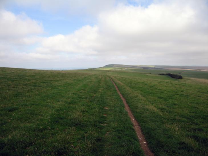 The South Downs Way, approaching Firle Beacon